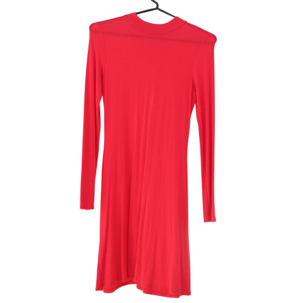 Chic Nasty Gal Red Long Sleeve dress - Size 4, Viscose